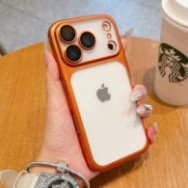 حافظة هاتف شفافة جديدة لهاتف آيفون 17 برو ماكس 17 إطار مطلي بالهواء عد